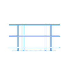 Furniture Bookcases Aero Shelving Low Silhouette Svg Vector, Free Vectors File